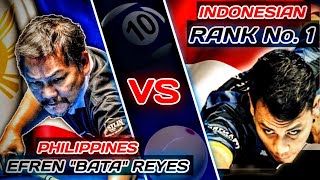 EFREN 'BATA' REYES VS INDONESIAN No. 1 PLAYER | 10-BALL 2023