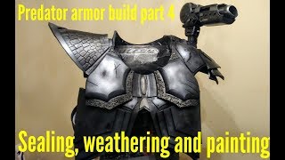 Predator Armor DIY build Part 4  finishing the armor