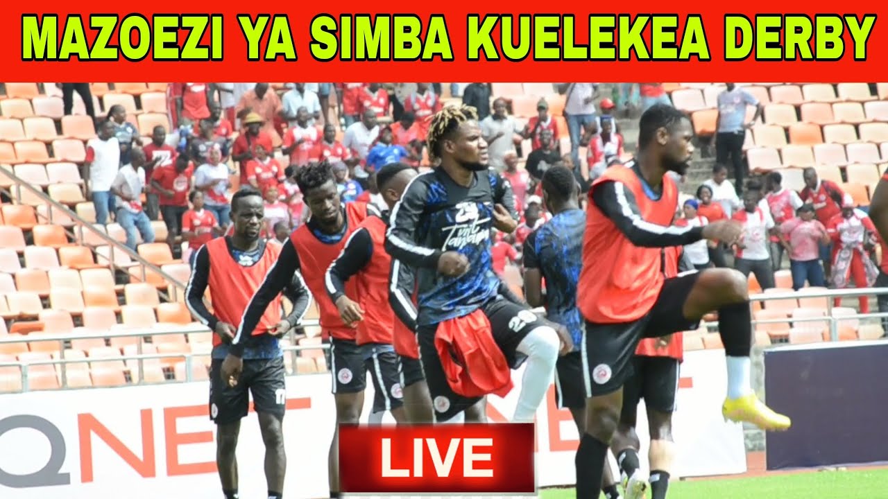 🔴#Live: Haya hapa mazoezi ya mwisho ya SIMBA kuelekea Derby // Chama ...