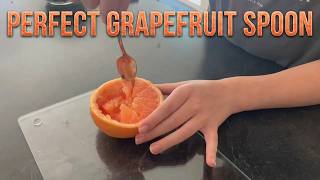 This spoon cuts grapefruit in seconds!