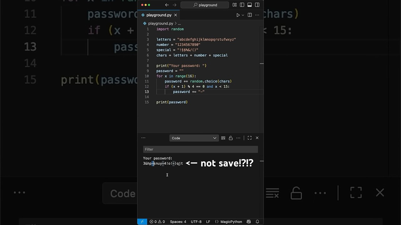 Python for Beginners - Password Generator 