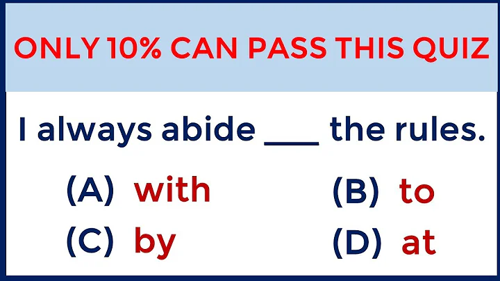 ONLY 10% CAN SCORE 100% | Mixed Grammar Test
