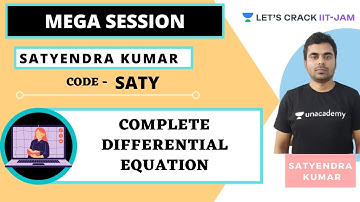 IIT JAM Complete Differential Equation | Let