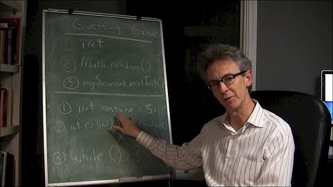 AP Computer Science Video 6 - Guessing Game  with Math.random()