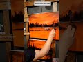 Quick peak at a red sunset. #art #oilpainting #painting #artist #paintwithbram #artwork