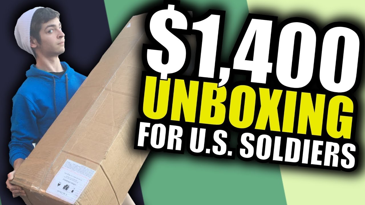 $1,400 Airsoft Unboxing for Active U.S. Army Soldiers