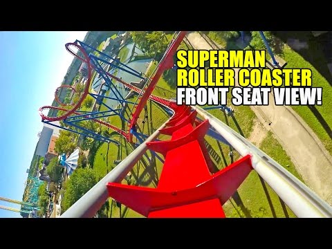 awesome-superman-roller-coaster-front-seat-pov-60fps-six-flags-fiesta-texas-san-antonio