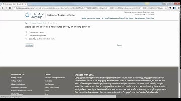 Accessing Instructor Resource Center and loading MindTap