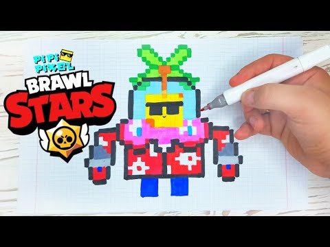 Spraut Iz Igry Brawl Stars Risunki Po Kletochkam Pixel Art Skachat S Mp4 Mp3 Flv - brawl star pixelarkad