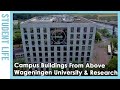 Campus buildings from above wageningen university  research