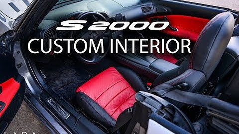 Custom S2000 Interior - Seat Heaters, Red/Black Leather, Door Cards and Shift Boot/Knob