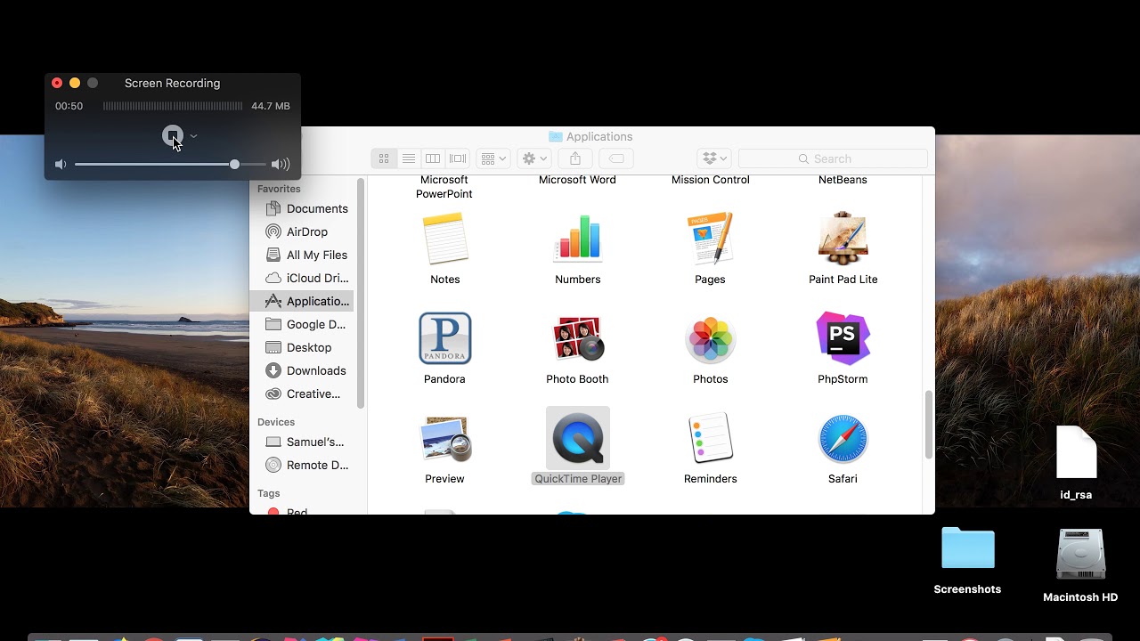 QuickTime Player Screen Capture Video with Audio (No 3rd-Party Software Required)