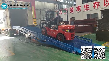 MDR-10 10ton load mobile dock ramp operation video