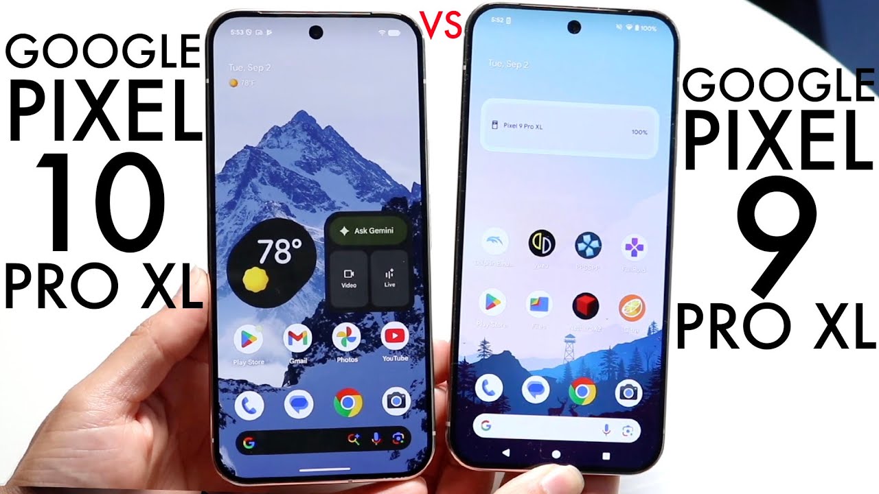 Google Pixel 10 Pro XL Vs Google Pixel 9 Pro XL! (Comparison) (Review ...