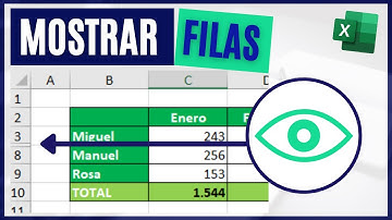 Cómo MOSTRAR FILAS ocultas en Excel