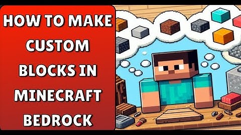 Step-by-Step Guide to Making Custom Blocks in Minecraft Bedrock (SUPER EASY)