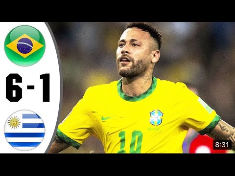 Brazil vs Uruguay 6-1 extended highlights 2022 World Cup qualification