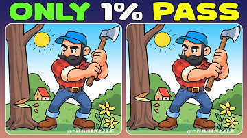 Spot The 3 Differences: The Challenge That Breaks Your Brain 🤯🧩