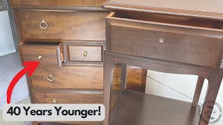 STAG Furniture MAKEOVER - How to modernise 80's furniture.