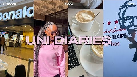 UNI DIARIES EP1| Week In My Life | attending classes | studying | running errands
