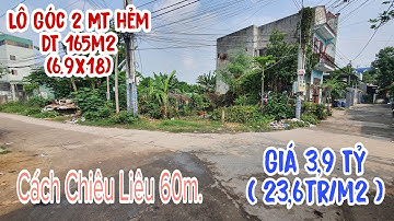 Bán Đất 2 Mặt Tiền Hẻm, cách đường Chiêu Liêu chỉ 60m, phường Tân Đông Hiệp Tp Dĩ An