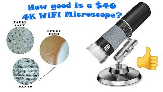 Cheap 4K Wifi Microscope Quick Review, Unboxing, Test. #microscope #review #unboxing #notbad