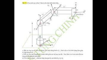 Hướng dẫn cách đặt hệ trục tọa độ cho các khớp của cánh tay robot , xác định các tham số của bảng DH