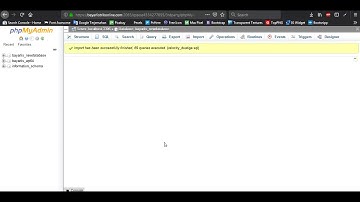 Cara Import Database lewat phpMyAdmin
