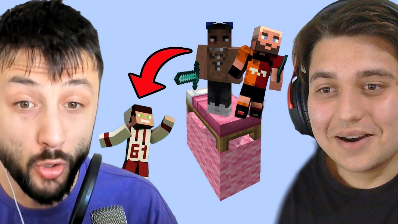 AKIL TUTULMASI! 🤯 Ekiple TEK BLOK BEDWARS Oynadık!! @LazOyunoynay @SaitAkkaya-Mc