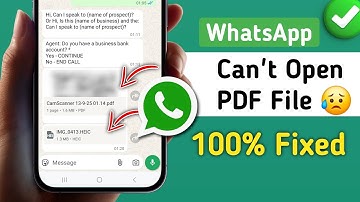 Whatsapp kan geen PDF-bestanden openen (nieuwe update 2025) || Hoe het probleem op te lossen dat ...
