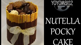 Chocolate nutella pocky cake -with yoyomax12