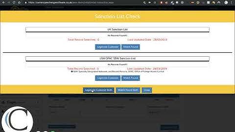 Currency Exchange Software - Retail Sell - AML Limit