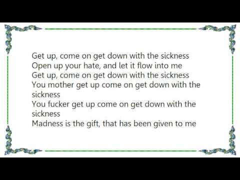 disturbed down with the sickness lyrics