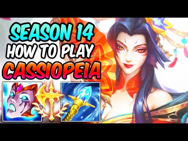 HOW TO PLAY CASSIOPEIA MID | Best Build u0026 Runes | Diamond Player Guide + TIPS | League of Legends class=