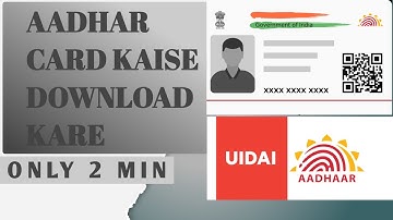 How to Download Aadhar card online 2022 | AADHAR Card Online download kaise kare-AadharCard download