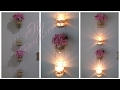 DECORAÇÃO COM POTES DE VIDRO | Faça você mesmo - Pendente de velas e flores!