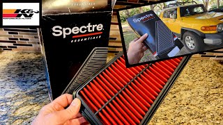 Spectre Air Filter by K&amp;N Review and Install for Toyota FJ Cruiser, 4-Runner, Tacoma 4.0 v6 Spa-2281