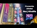 Record breaking Burj Khalifa fireworks - laser show | Happy New Year 2023