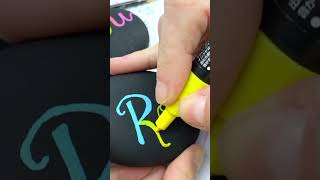 Blended Paint Pen Lettering Tutorial #paintpens #lettering #Posca #kindnessrocks #paintmarkers