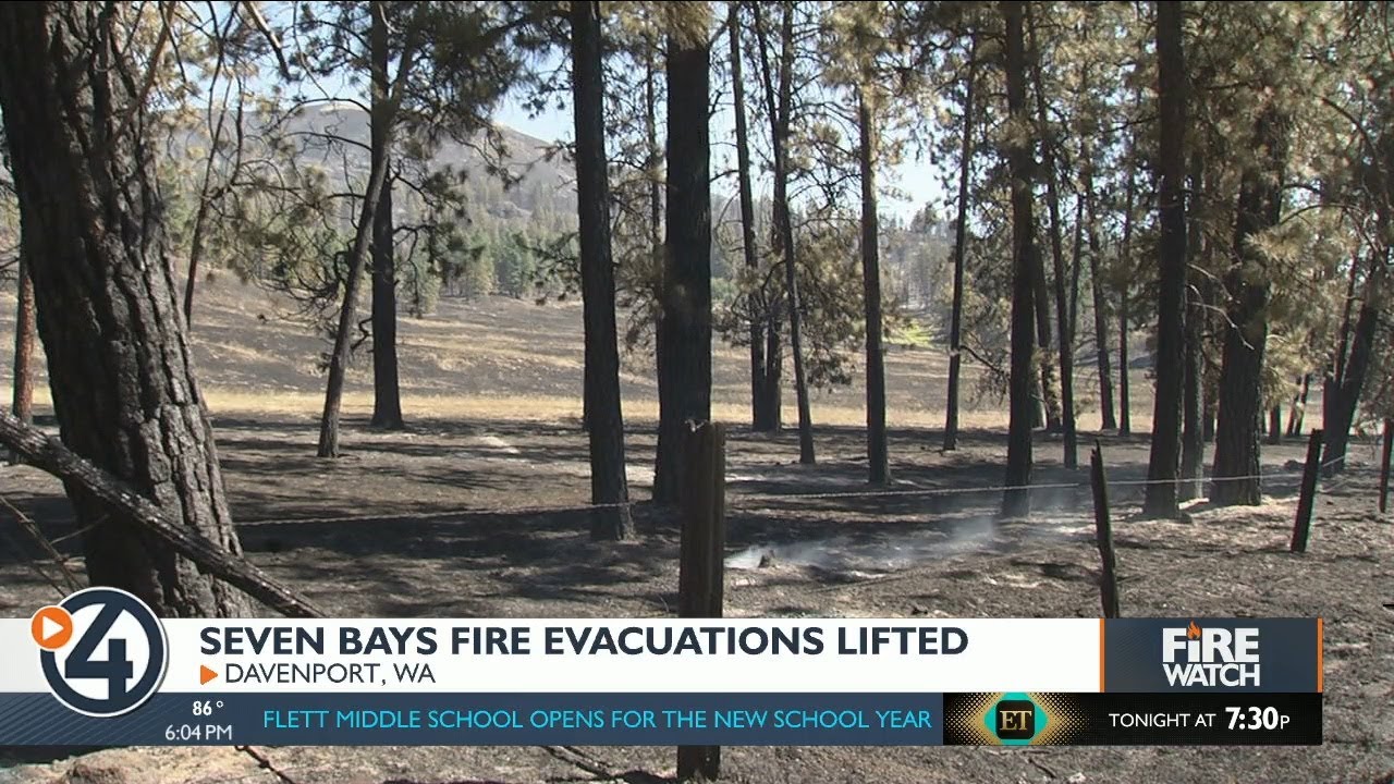 Evacuations lifted for people living near Seven Bays Fire in Davenport