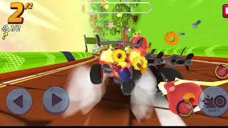 Kart battle with powerups! starlit kart racing game play