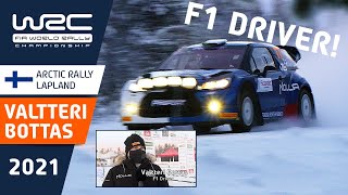F1 driver VALTTERI BOTTAS at Arctic Rally Lapland 2021
