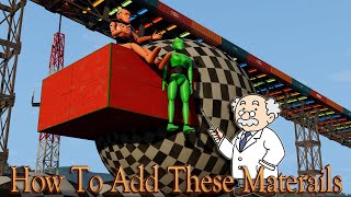 How to add materials to objects in BeamNG
