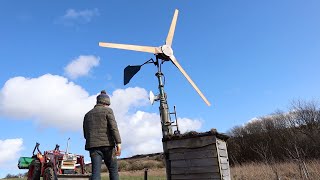 Mounting Diy Axial Flux wind turbine Producing 1150W
