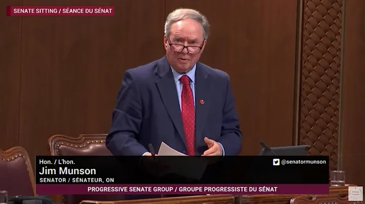 Sen. Munson on a proposal for an emergency debate on systemic racism – June 18, 2020 – English feed)