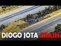 Diogo Jota Car Accident Scene Video | Horrific Scene Shows Wreckage on Road