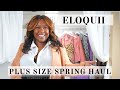 HUGE ELOQUII Plus Size Haul Try-on | Spring Outfit, Plus Size Jeans & Swim | CANDESLAND SIZE 16 / 18