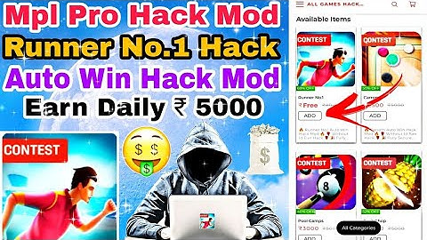 MPL MOD || Mpl Pro Hack Mod Apk || Runner No.1 Auto Win Hack || All Games Hack Store || Live Proof 🔥