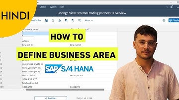 How to Define Business Area in SAP | SAP S/4 HANA