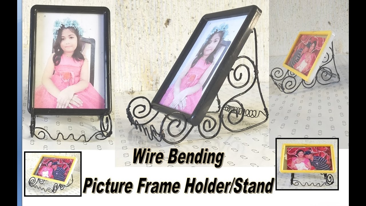 DIY Picture Frame Holder Stand From Scrap Wire : Crafty Idea - YouTube